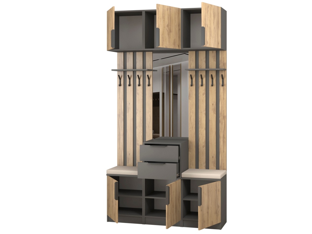 Прихожая Трим 8_откр (темно-серый - дуб вотан).jpg Прихожая Трим 8_откр (темно-серый - дуб вотан).jpg