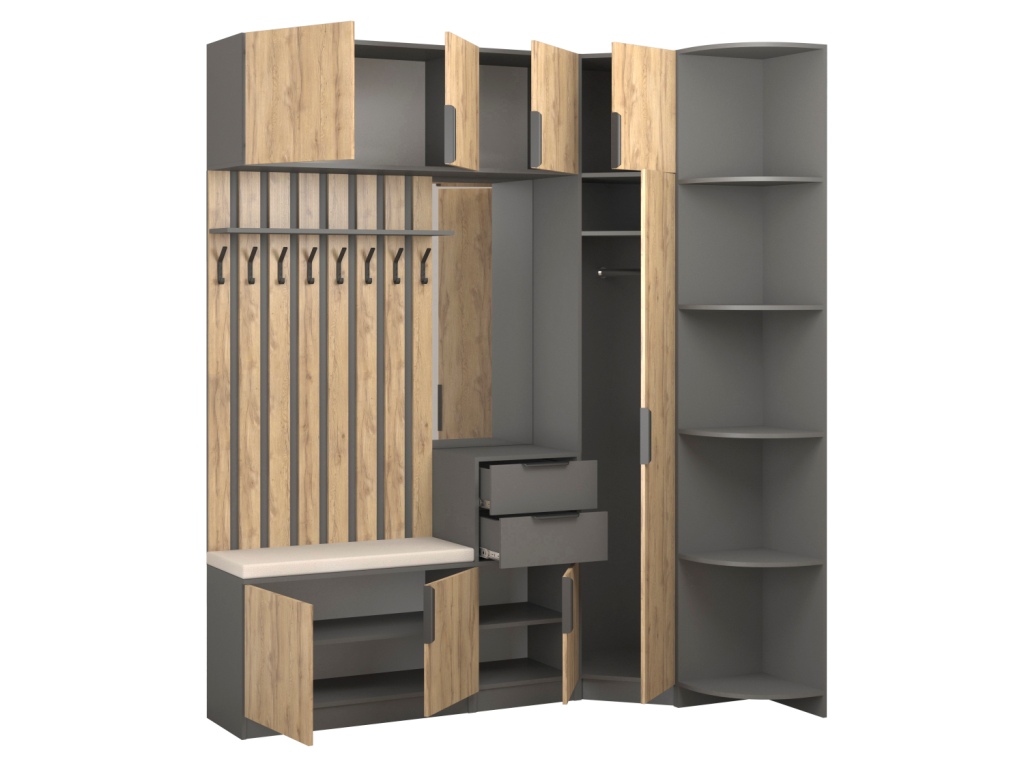 Прихожая Трим 13_откр (темно-серый - дуб вотан).jpg Прихожая Трим 13_откр (темно-серый - дуб вотан).jpg