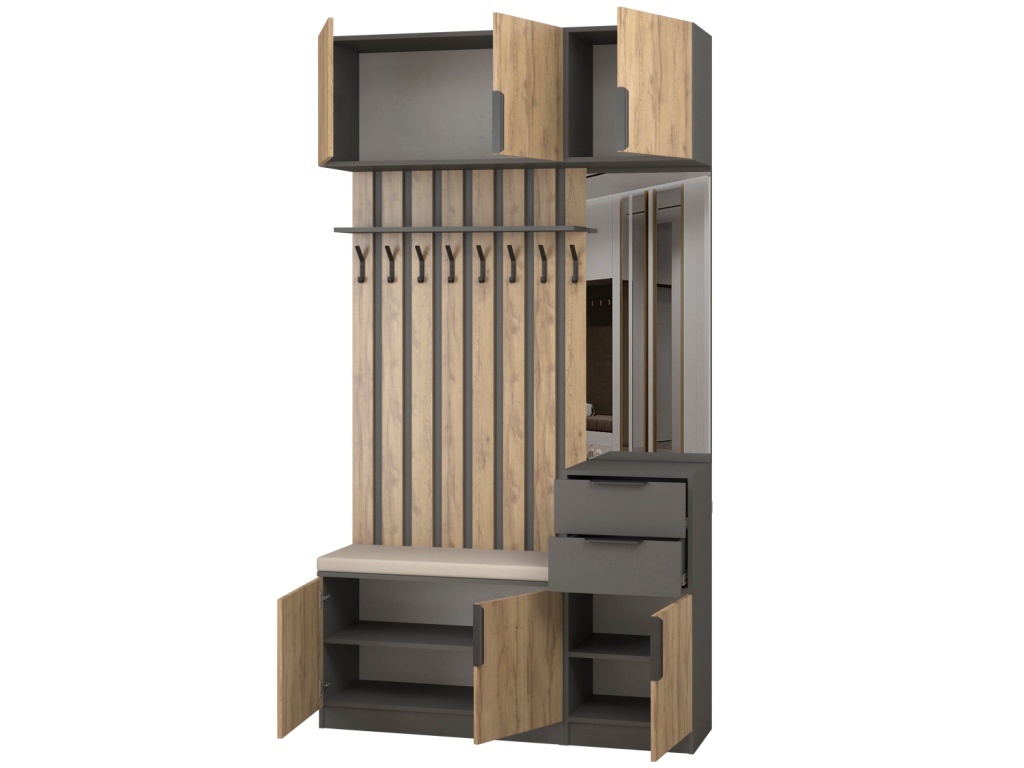 Прихожая Трим 3_откр (темно-серый - дуб вотан).jpg Прихожая Трим 3_откр (темно-серый - дуб вотан).jpg