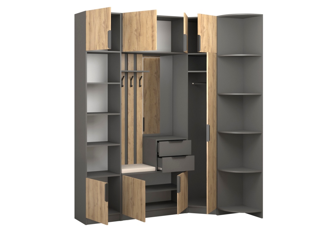 Прихожая Трим 12_откр (темно-серый - дуб вотан).jpg Прихожая Трим 12_откр (темно-серый - дуб вотан).jpg