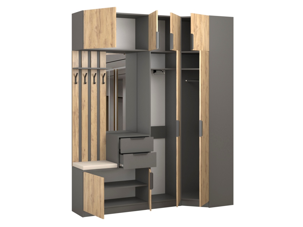 Прихожая Трим 11_откр (темно-серый - дуб вотан).jpg Прихожая Трим 11_откр (темно-серый - дуб вотан).jpg