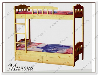 Деревянная 2-х ярусная кровать "Милена"